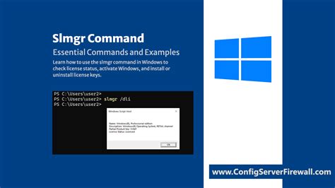 Slmgr Command Examples Master Windows Licensing With This Tool