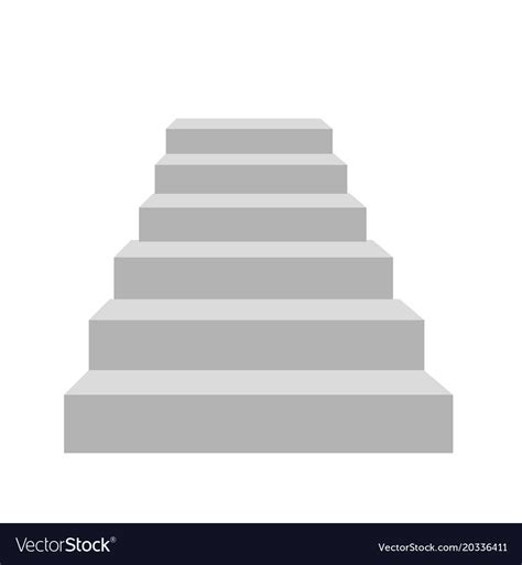 Detailed Stairs Royalty Free Vector Image Vectorstock