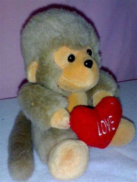 Bantal bulu angsa lembut mewah. Boneka Monyet Love | Souvenir Cantik