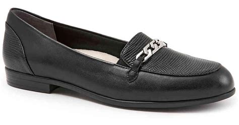 Trotters Leather Anastasia Dress Loafers In Black Lyst