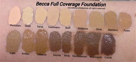 Becca Ultimate Coverage Creme Foundation Review And Swatches Of Shades