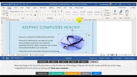 Mos Word 3652019 Mo 100 Exam 2 Project 2 100 Gmetrix Youtube