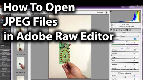 How To Open Jpeg Files In Adobe Raw Youtube