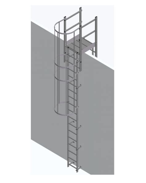 Aluminium Vertical Access Cat Ladder Kits Parapet Crossover Ladder