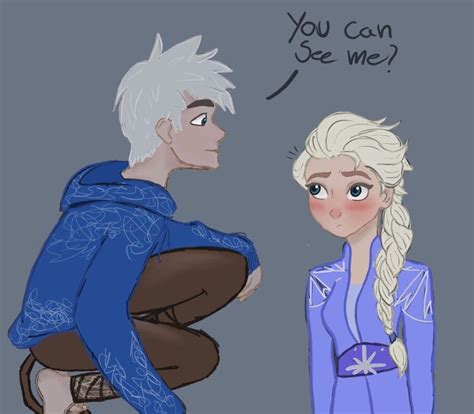 Jelsa Elsa And Jack Frost Fan Art Frozen 2rotg By