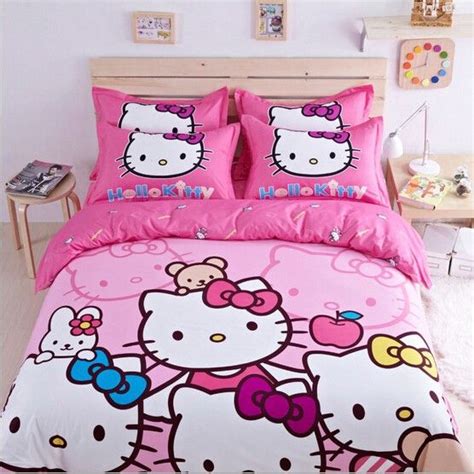 How much does the shipping cost for hello kitty bed set queen size? Hello kitty мультфильм постельное белье наборы постельных ...