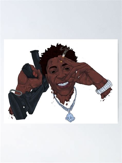 Nba Youngboy Poster For Sale By Tristankbart Redbubble