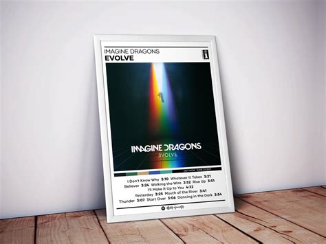 Imagine Dragons Poster Evolve Poster 4 Colors Album Etsy