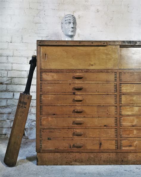 IN STOCK: XL Early 20th Century Haberdashery Shop Cabinet - Cambrewood