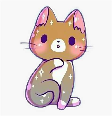 Kawaii Cute Kitten Cats Kawaii Cute Cat Drawing Free Transparent