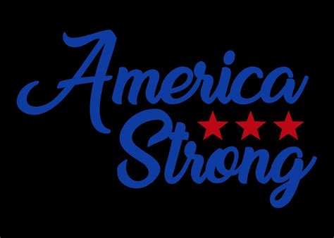 America Strong Poster By Crbn Design Displate