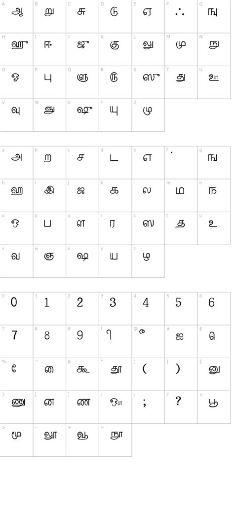 Tamil Font