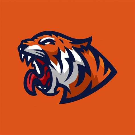 Tiger Esport Gaming Mascot Logo Template Vector Premium Download