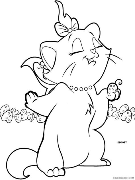 Disney Marie Cat Coloring Pages Cartoons Disney Marie Cat 5 Printable