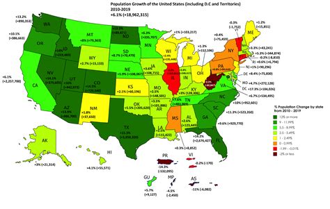 Map Of United States By Population World Map