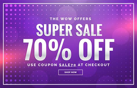 Purple Sale Banner Design With Offer Design For Promotion Download