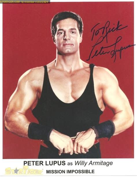 Peter Lupus Autograph Collection Entry At Startiger