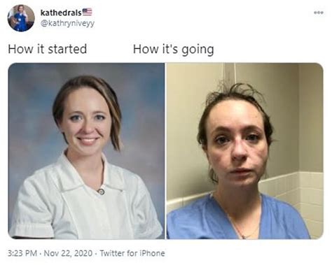 Nurse S Before And After Photos Show Devastating Toll The Pandemic Has