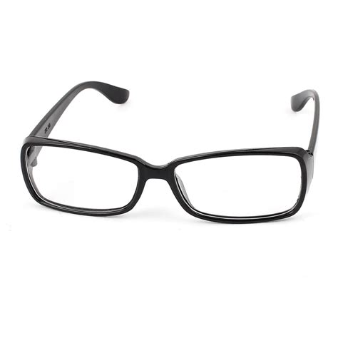 Unisex Clear Lens Spectacles Eyeglasses Eye Wear Plain Glasses Black