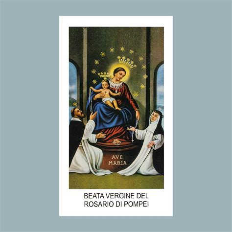 santino beata vergine del rosario di pompei