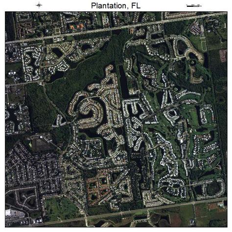 Aerial Photography Map Of Plantation Fl Florida