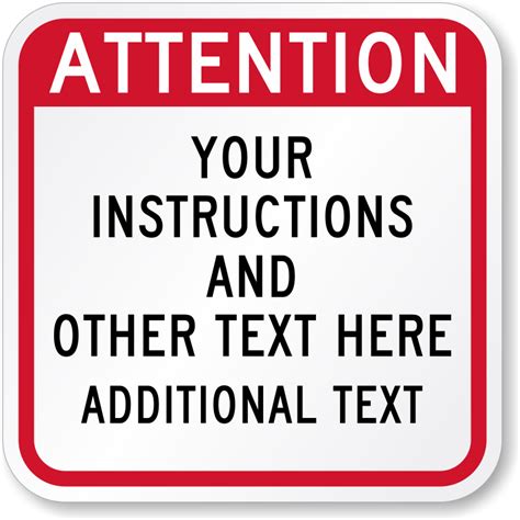 Making the best template format choice is way to your template success. Custom Emergency Signs