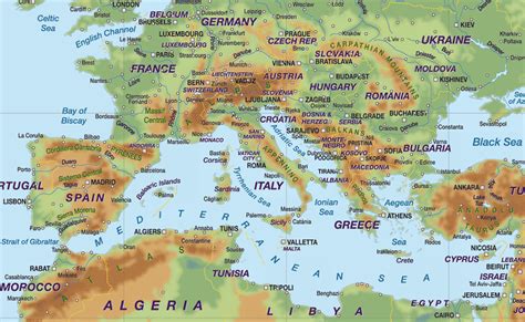Southern Europe Political Map United States Map