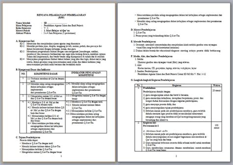 Contoh Rpp Pai Sd Kelas 1 2 3 4 5 6 Kurikulum 2013 6 Foldersoal