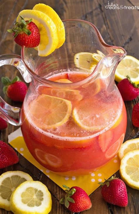 Skinny Spiked Strawberry Lemonade Julies Eats And Treats