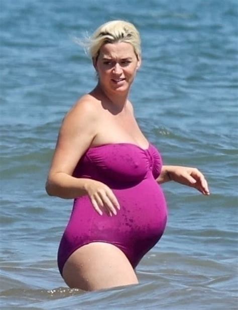 Katy Perry Pregnant In A Purple Swimsuit Porn Pictures Xxx Photos Sex