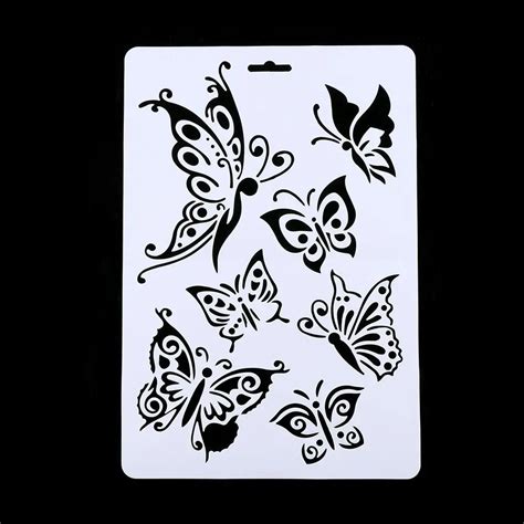 1pc Butterfly Layering Stencils For Walls Painting Scrapbooking Stamps