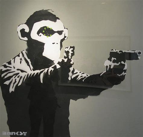 Banksy Graffiti Art Monkey Graffiti Tutorial