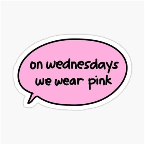 Mean Girls Sticker By Zdelawary Mean Girls Girl Stickers Wear Pink