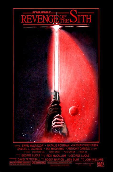 A Poster For The Star Wars Movie Revenge Of The Sith