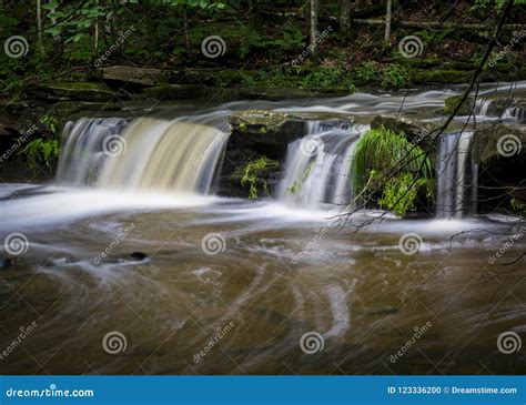 Silky Smooth Waterfall Stock Photo Image Of Lakes Soothing 123336200