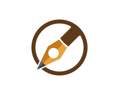 Pen Write Sign Logo Template App Icons 615470 Vector Art At Vecteezy
