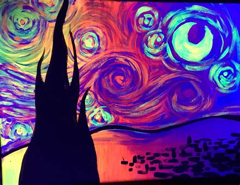 Psychedelic Starry Night Riset