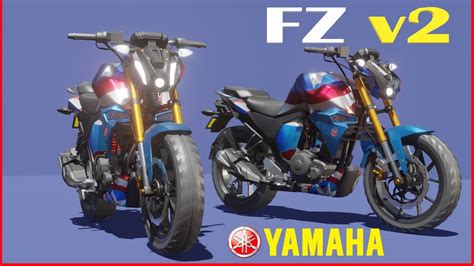 Fz V2 Modification Mt15 New Headlights On Old Fz V2 Modified Yamaha