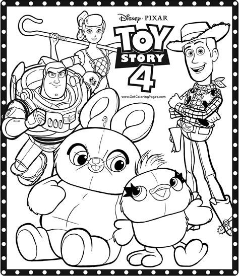 You will receive the files: Toy Story 4 Coloring Pages - Get Coloring Pages