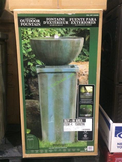 Costco 1500296 Zen Bowl Outdoor Fountain Box Costcochaser