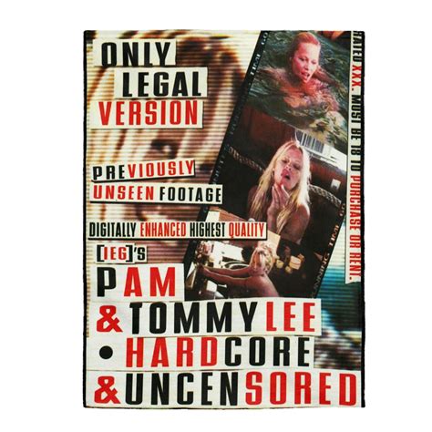 Pamela Anderson Tommy Lee Hardcore Uncensored Sex Tape Cover