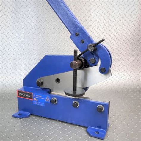 Manual Hand Shear Metex 150 200 300mm Bench Mounted Metal Cutter Ebay