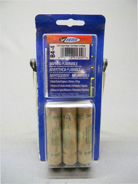 Estes Rocket Engine B4 4 3 Pack 1602