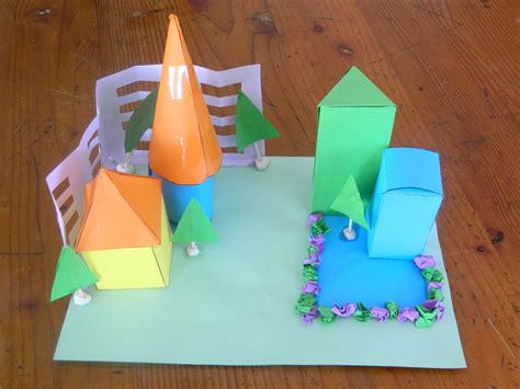 Use 3d Shape Nets To Create A Cardboard Construction Each Child Can
