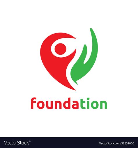 Foundation Logo Template Design Royalty Free Vector Image
