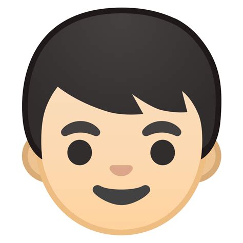 Boy light skin tone Icon | Noto Emoji People Faces Iconset | Google png image