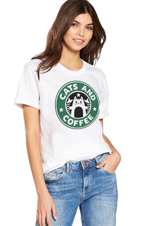 What more could you ask for? Cats and Coffee Shirt | Coffee shirts, Cat themed clothes, Cat shirts funny
