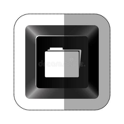 Black Button File Icon Stock Illustration Illustration Of Graphic