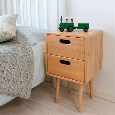 Small Bedside Table Dark Wood End Table Small Drawer Tables Narrow Side Drawers Living Room