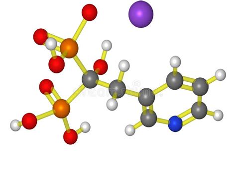 Actonel Molecule Stock Illustration Illustration Of Pharmaceuticals